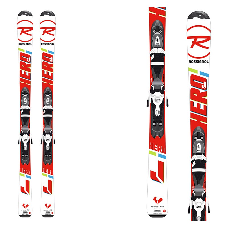 Sci Rossignol Hero Jr + attacchi Kid-X 4 B76