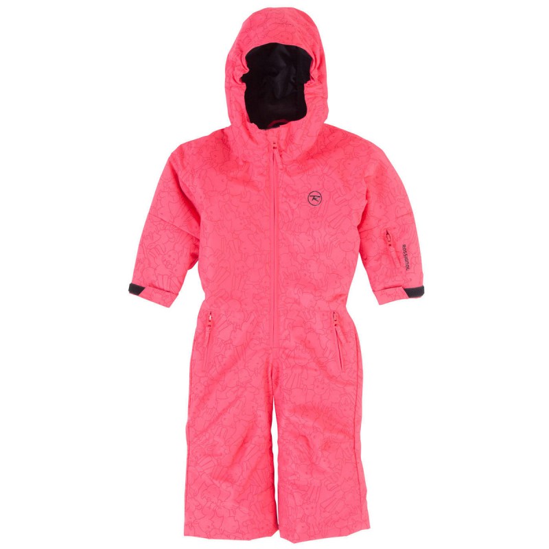 Tuta intera sci Rossignol Mini Baby rosa