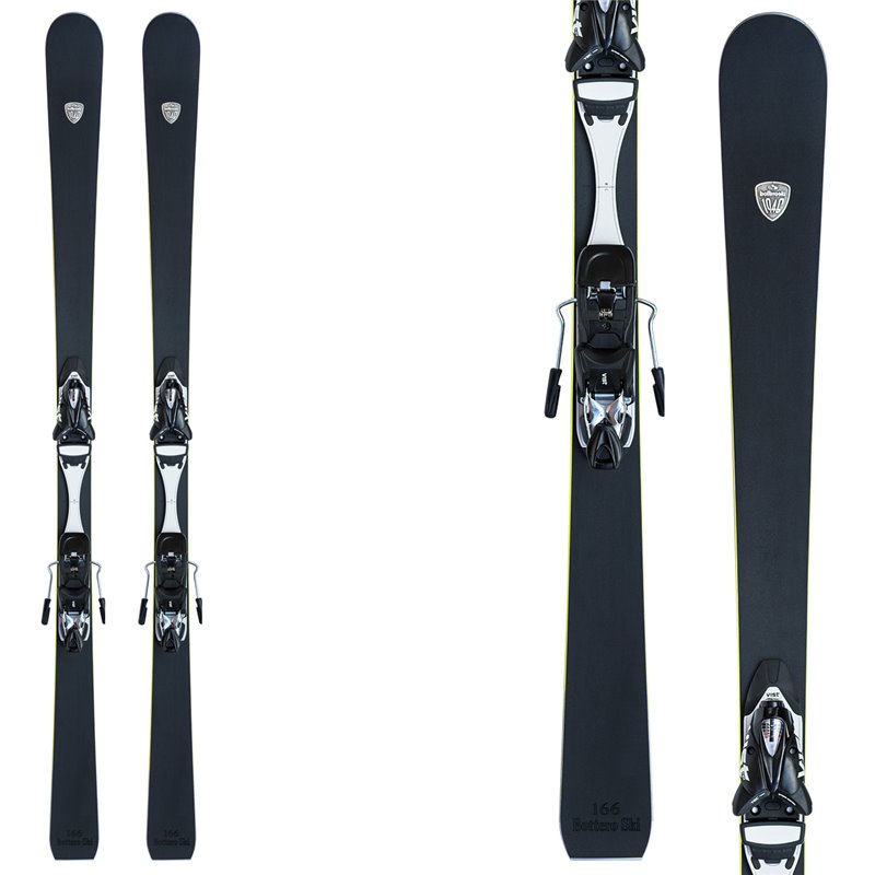 Sci Bottero Ski Elite + piastra Vist Wc Caso Air + attacchi Vist V614 (Colore: nero, Taglia: 180)