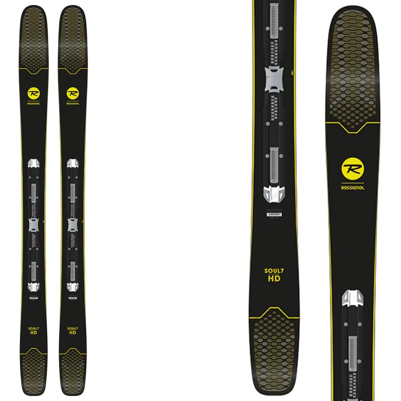 Sci Rossignol Soul 7 HD (Konect) + attacchi Spx 12 Konect Dual (Colore: nero-giallo, Taglia: 188)