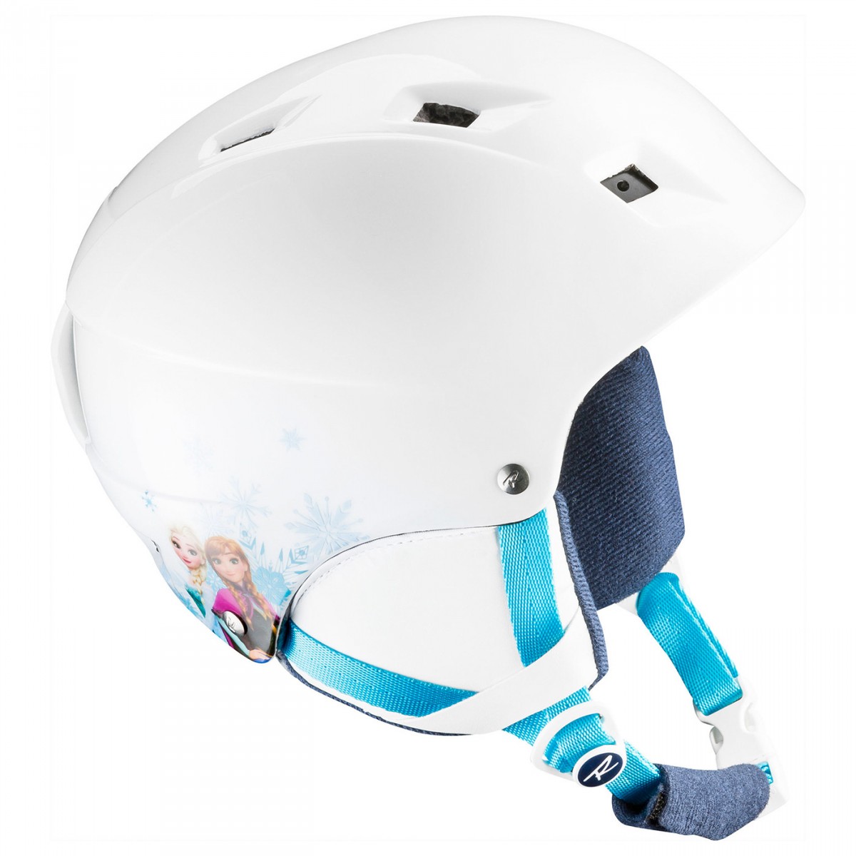 Casco sci Rossignol Comp J Frozen (Colore: bianco-azzurro, Taglia: 49/52)