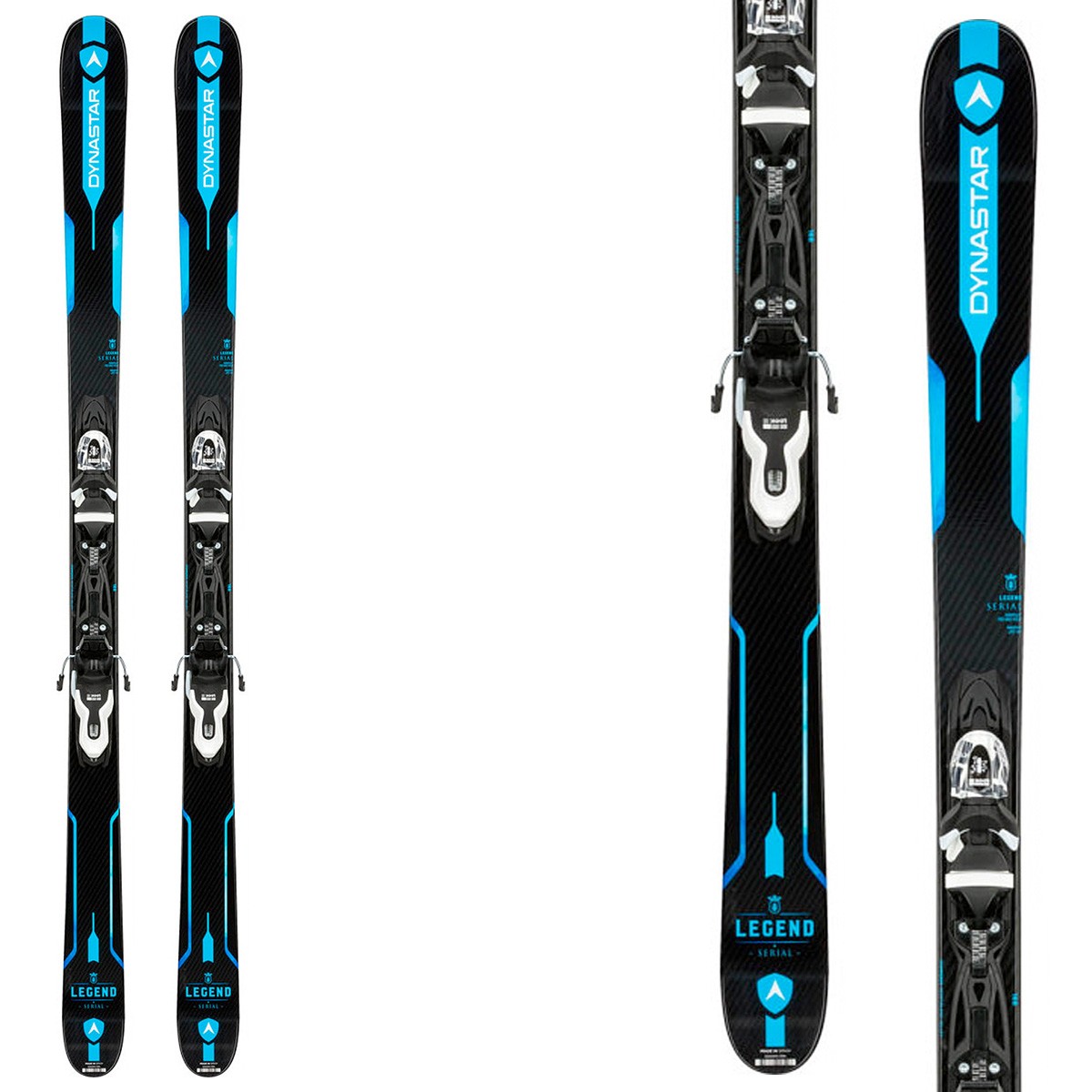 Sci Dynastar Serial Xpress + attacchi Xpress 10 B83 (Colore: nero-blu, Taglia: 138)