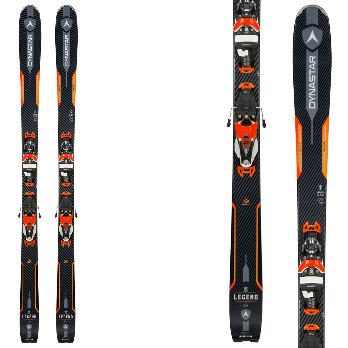 Sci Dynastar Legend X 84 + attacchi Nx 12 Konect (Colore: nero-arancio, Taglia: 156)
