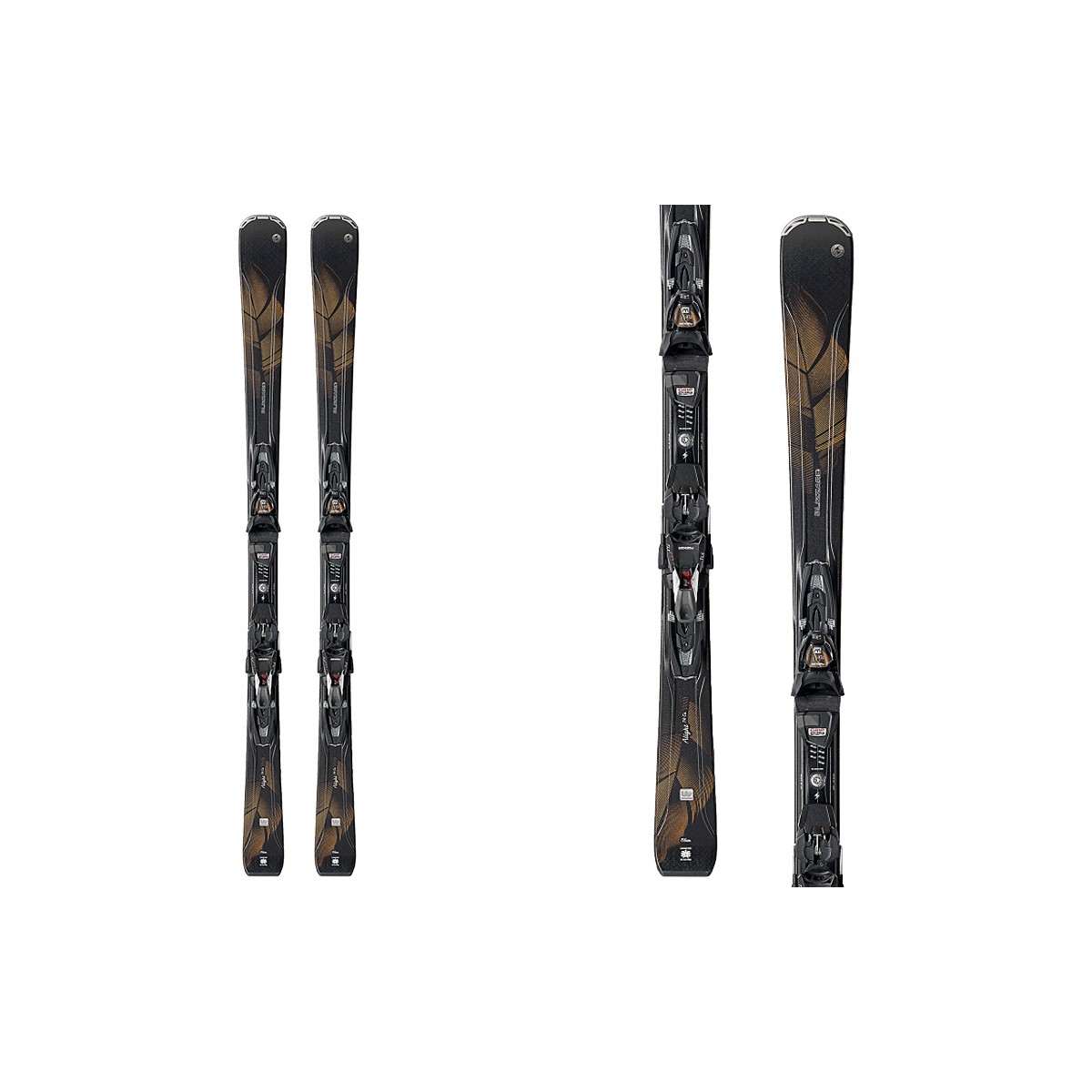 Sci Blizzard Alight 7.4 Ca + attacchi Tlx 11 Demo W (Colore: nero-bronzo, Taglia: 144)