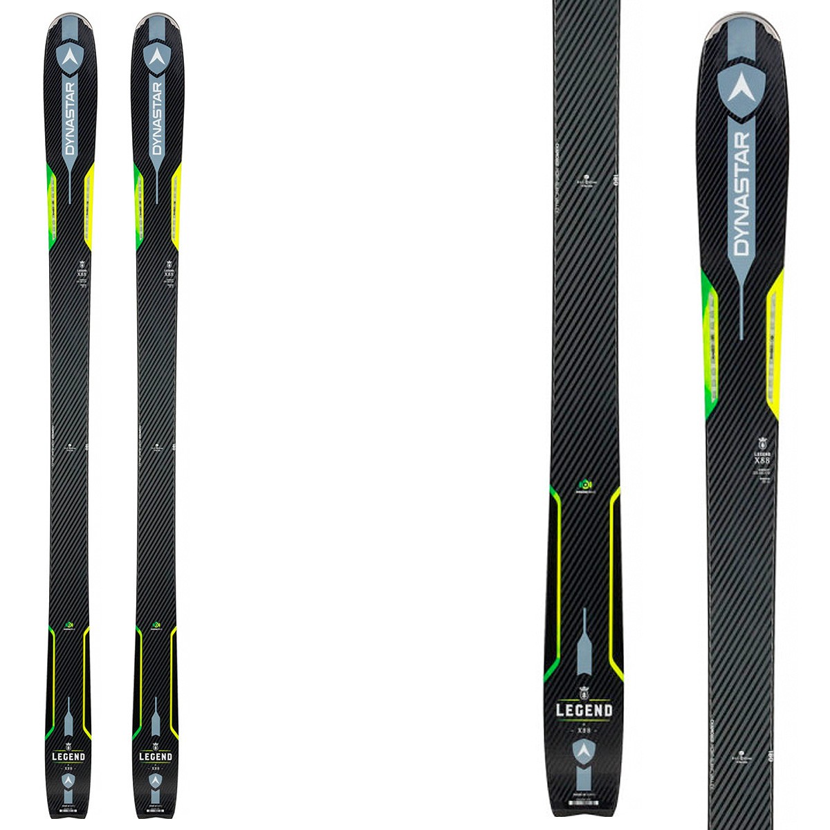 Sci Dynastar Legend X88 (Colore: nero-giallo, Taglia: 186)