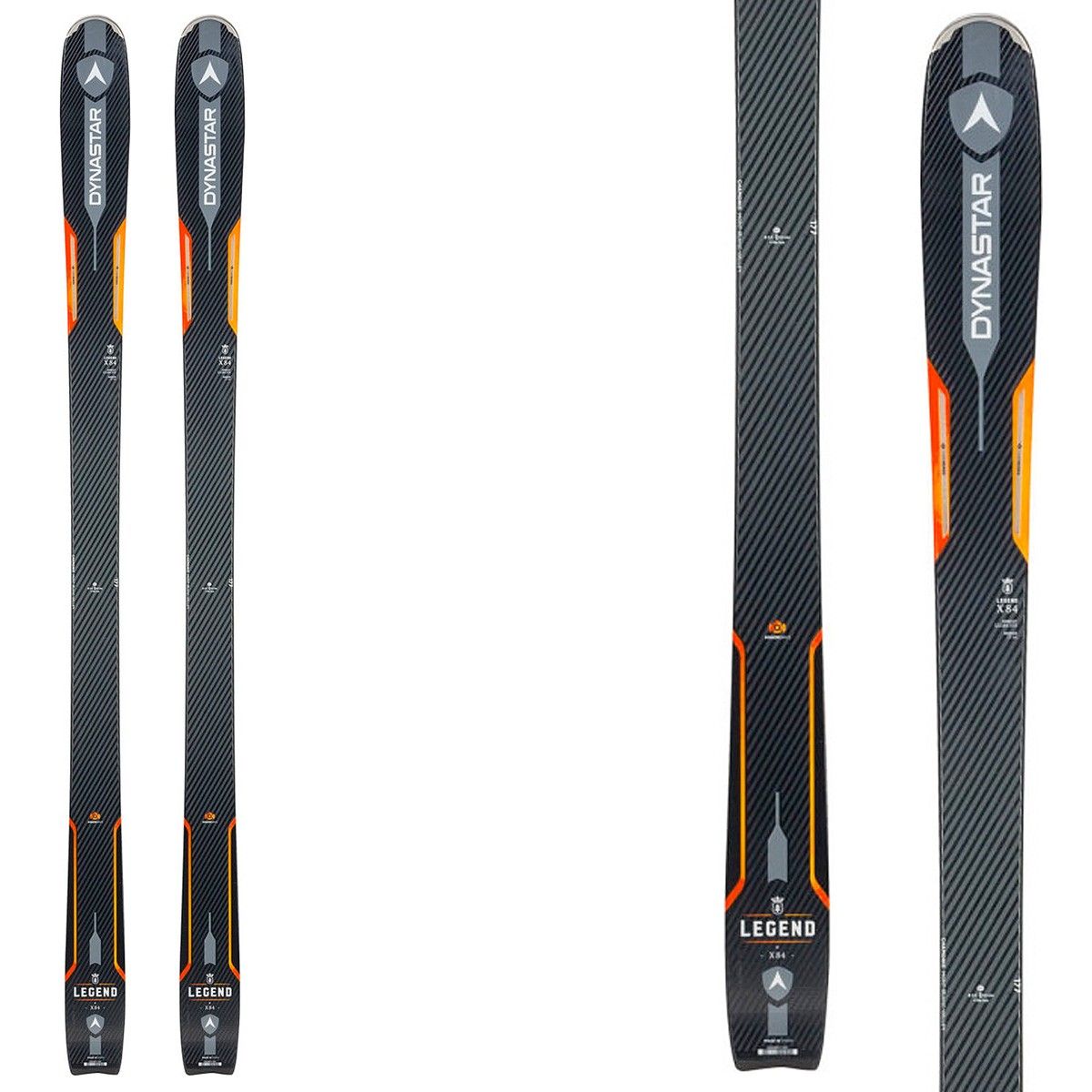 Sci Dynastar Legend X84 (Colore: nero-arancio, Taglia: 163)