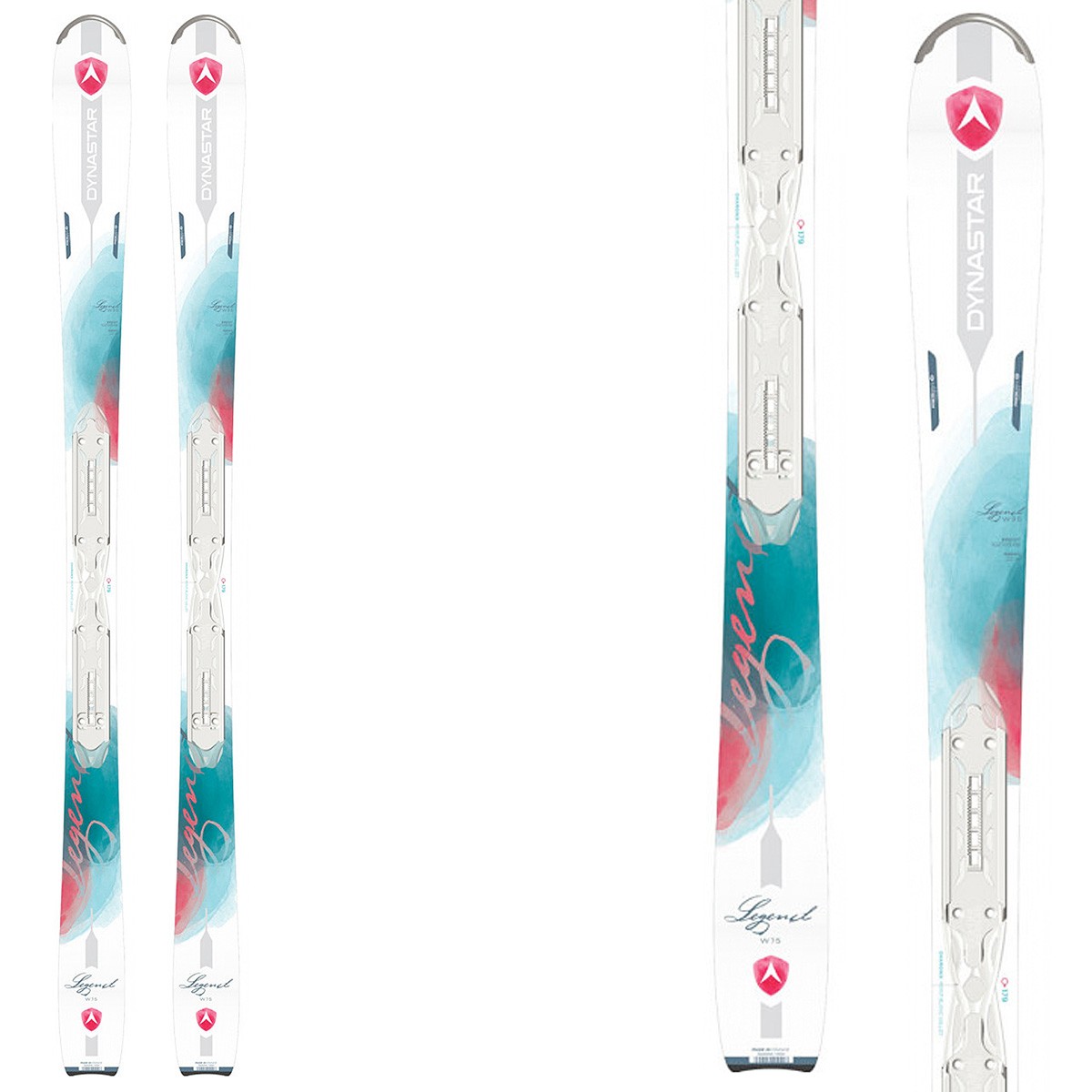 Sci Dynastar Legend W75 (Xpress) + attacchi Xpress W 10 B83 (Colore: bianco-turchese fantasia, Taglia: 149)