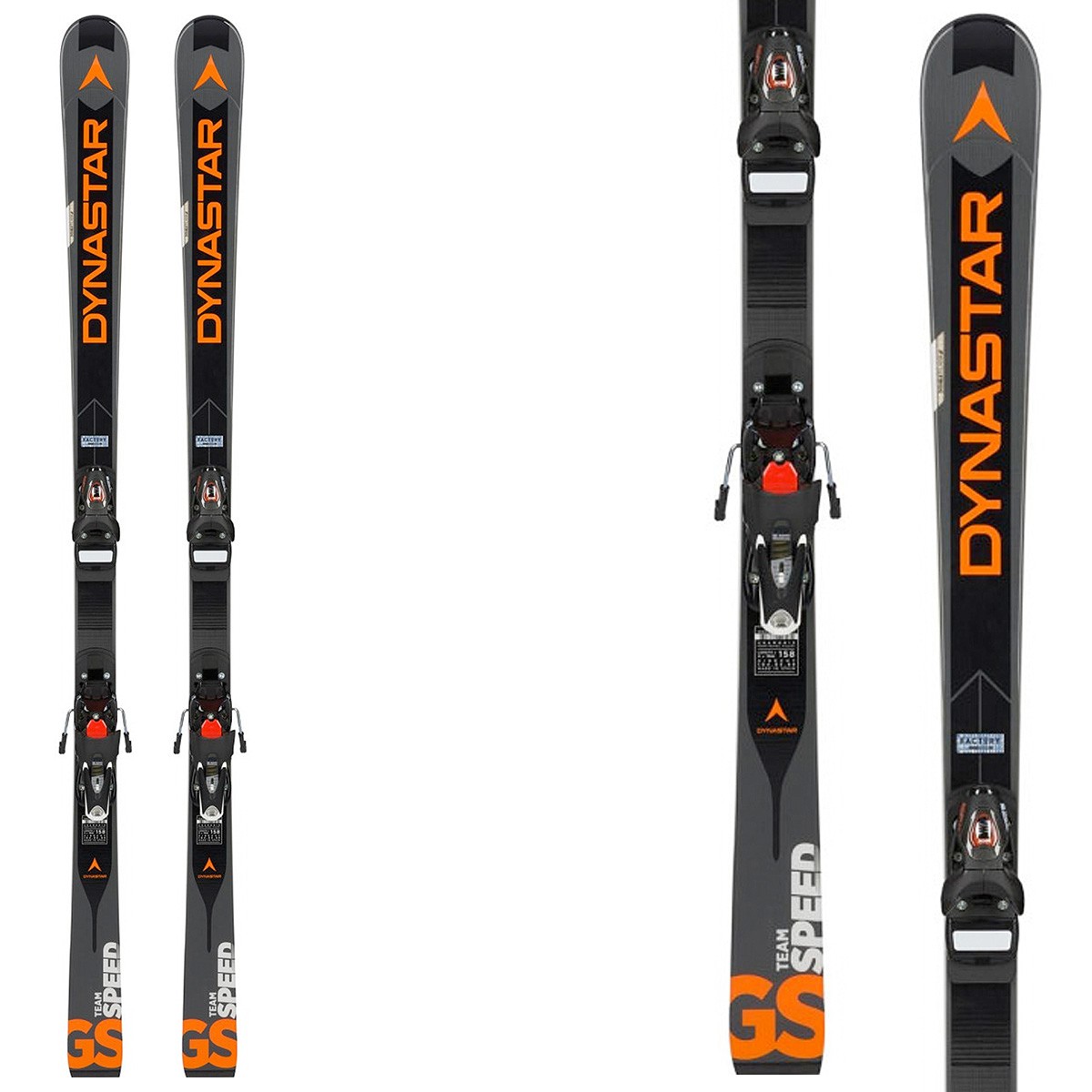 Sci Dynastar Speed Team GS (R20 Pro) + attacchi NX 10 (Colore: nero-grigio-arancio, Taglia: 151)