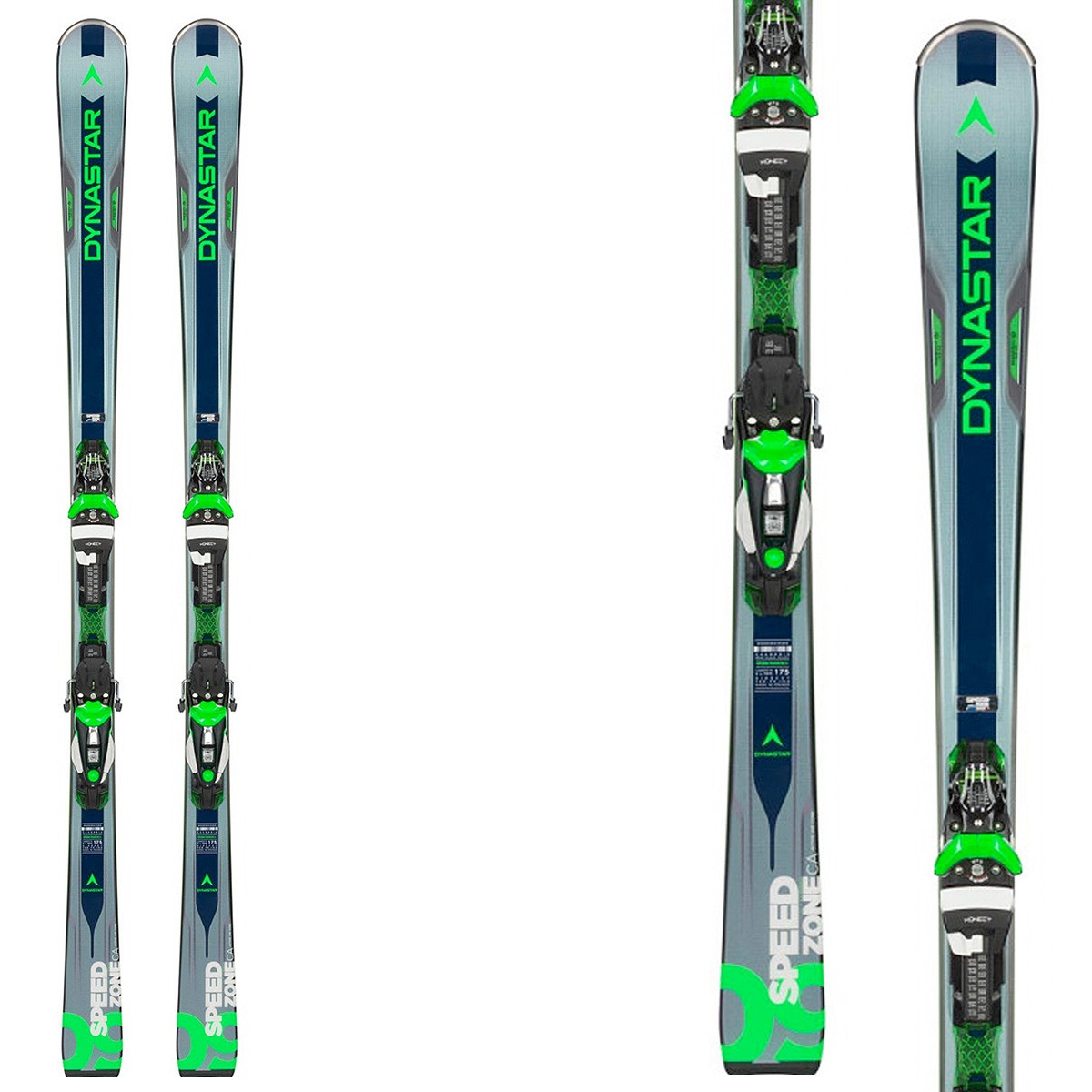 Sci Dynastar Speed Zone 9 Ca ( Konect ) + attacchi Nx 12 Konect Dual B80 (Colore: grigio-verde, Taglia: 153)