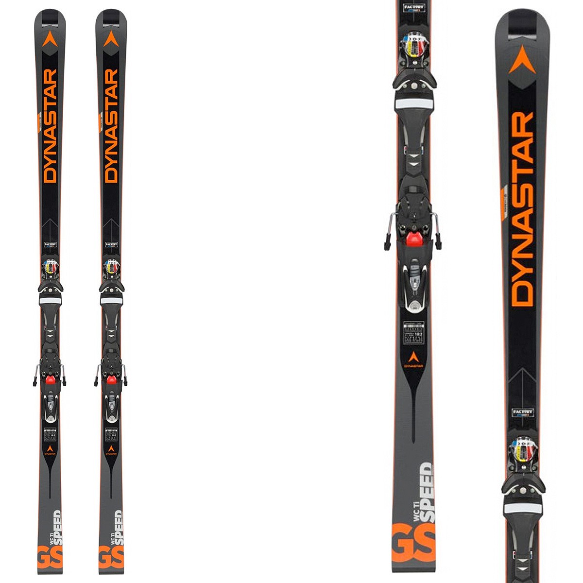 Sci Dynastar Speed WC GS ( R22 ) + attacchi Spx 12 (Colore: nero-grigio-arancio, Taglia: 165)