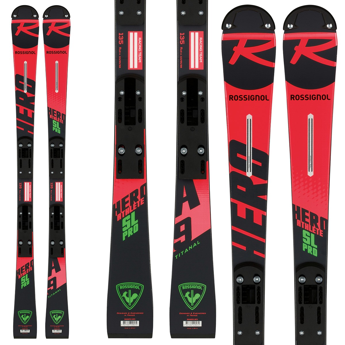 Sci Rossignol Hero Athlete SL Pro (R20 Pro) + attacchi Nx 10 (Colore: nero-rosso, Taglia: 149)