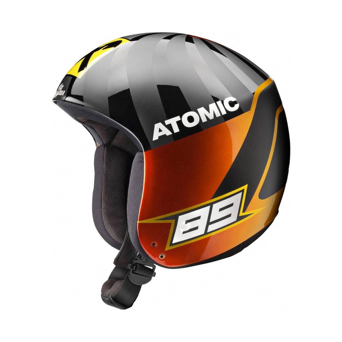 Casco sci Atomic Redster Replica Marcel Junior (Colore: nero-arancio, Taglia: 53/54)