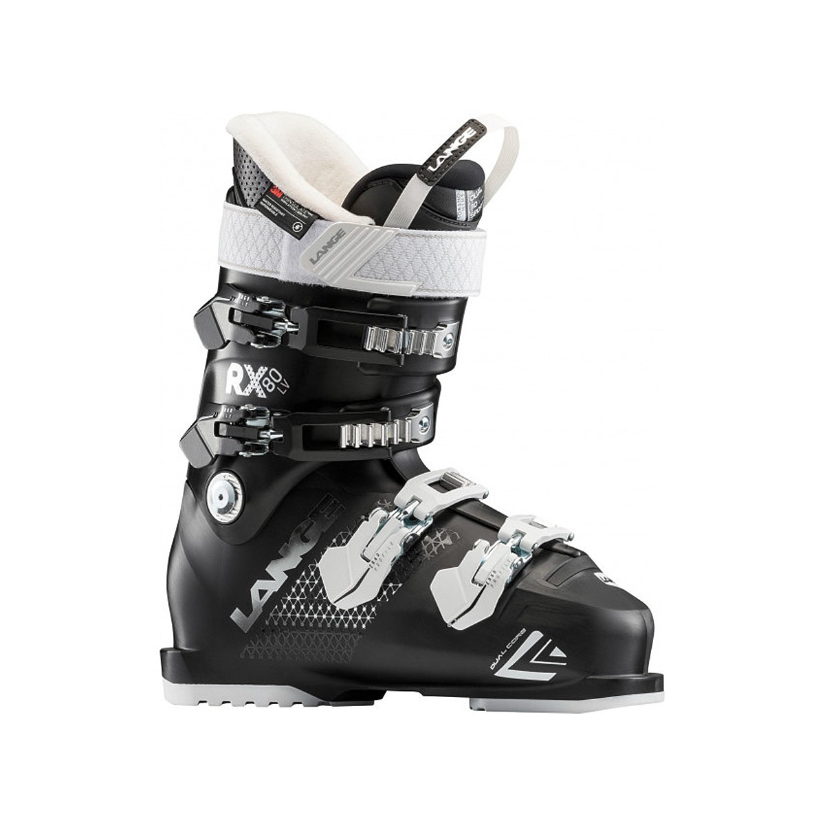 Scarponi sci Lange Rx 80 (Colore: nero-bianco, Taglia: 26.5)