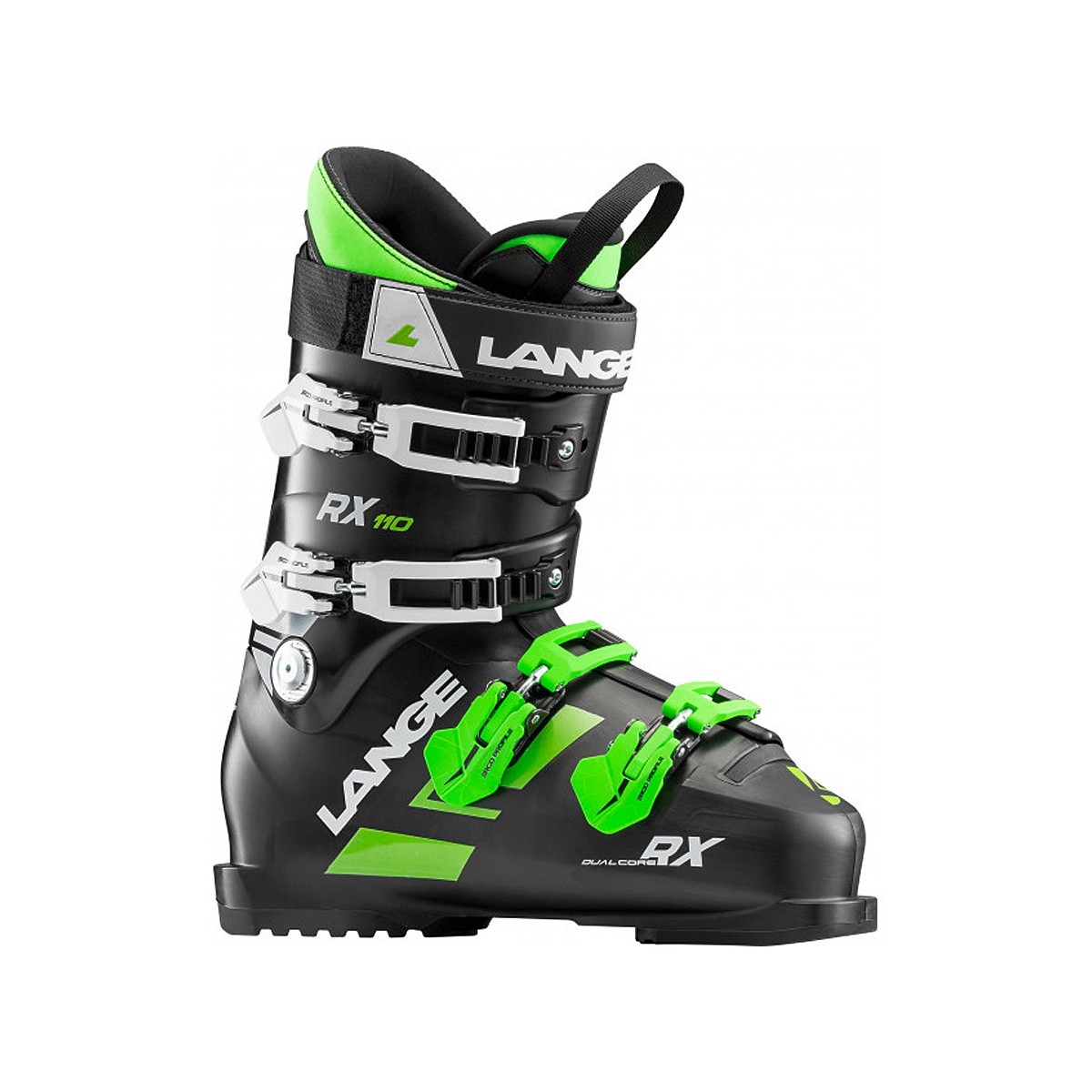 Scarponi sci Lange Rx 110 (Colore: nero-verde, Taglia: 30)