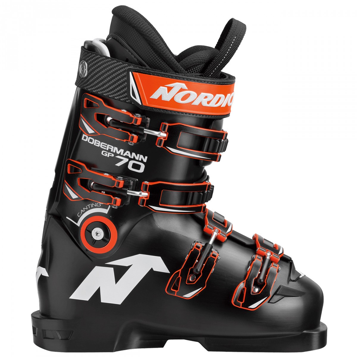 Scarponi sci Nordica Dobermann Gp 70 (Colore: nero-arancione, Taglia: 22.5)