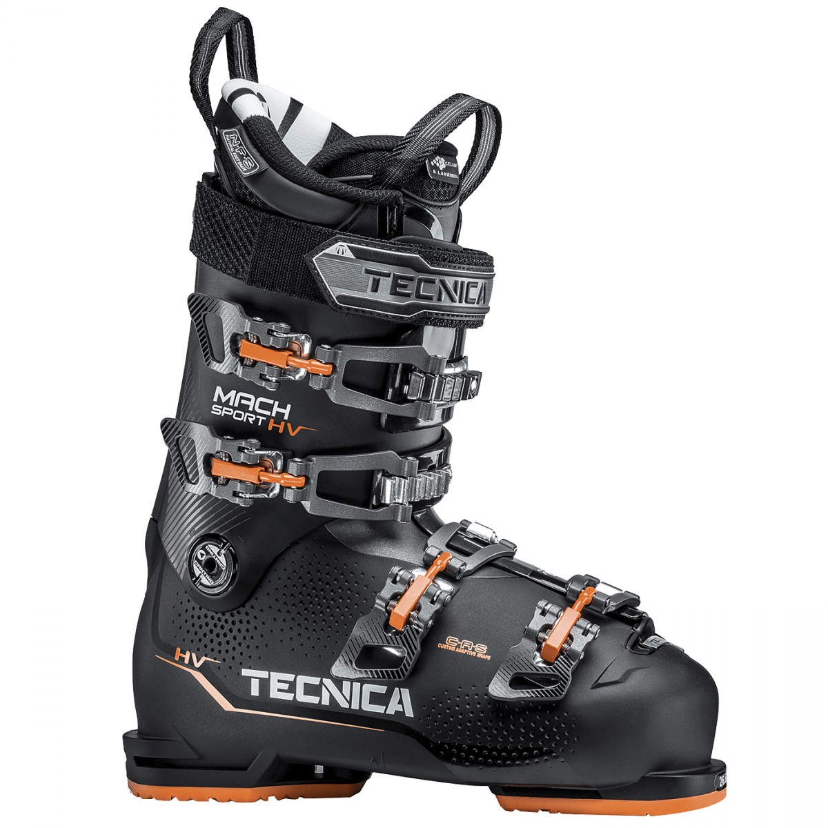 Scarponi sci Tecnica Mach Sport Hv 100 (Colore: nero-arancio, Taglia: 28.5)
