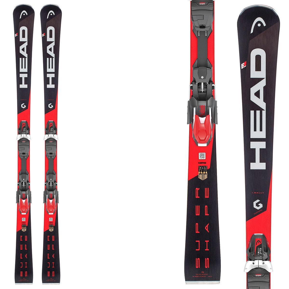 Sci Head Supershape i.Rally SW + attacchi Prd 12 Brake 85 (Colore: nero-rosso, Taglia: 163)