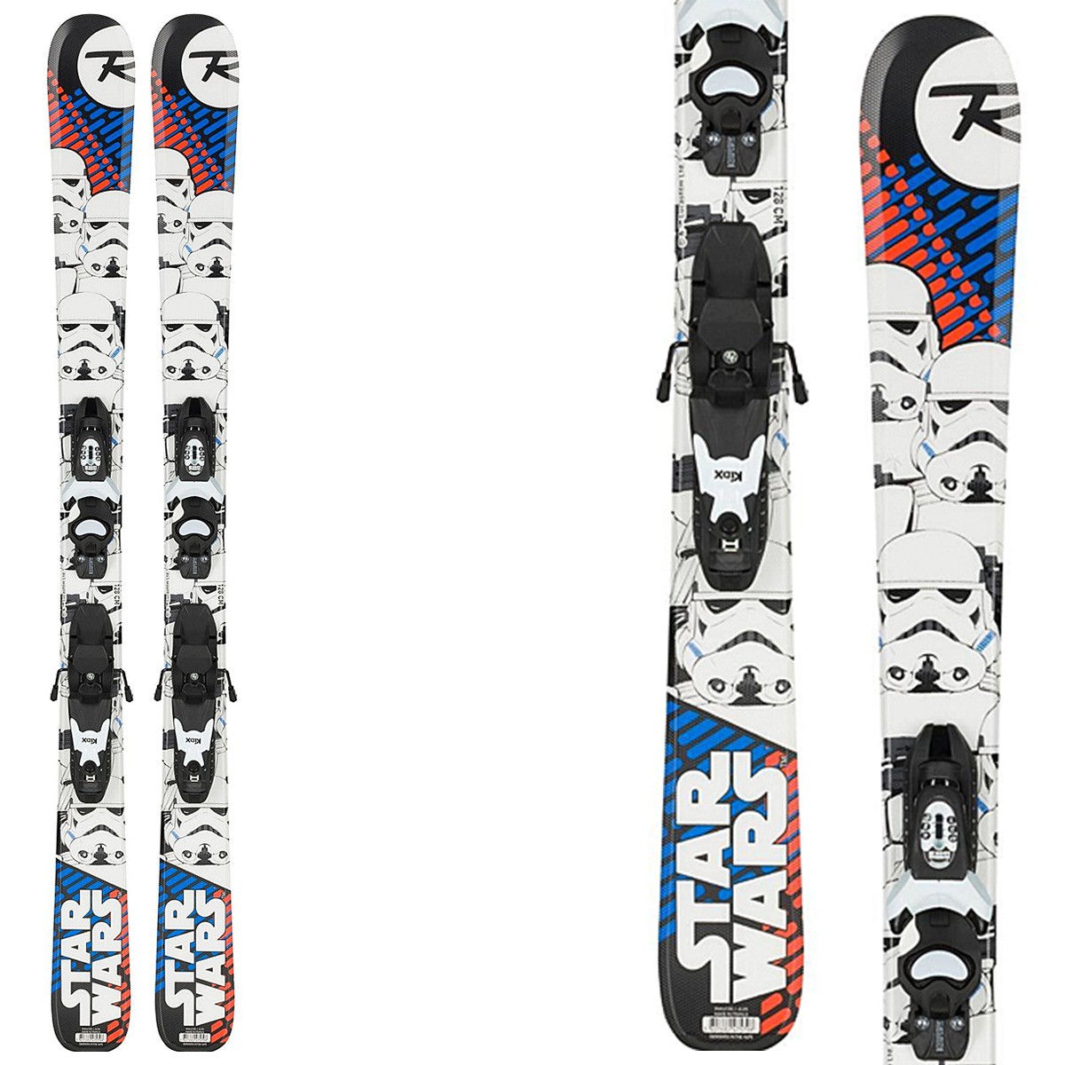 Sci Rossignol Star Wars (Kid-X) + attacchi Xpress Jr 7 B83 (Colore: fantasia, Taglia: 110)