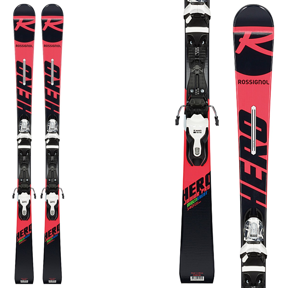 Sci Rossignol Hero Jr Multi Event + attacchi Xpress Jr 7 B83 (Colore: rosso-nero, Taglia: 130)