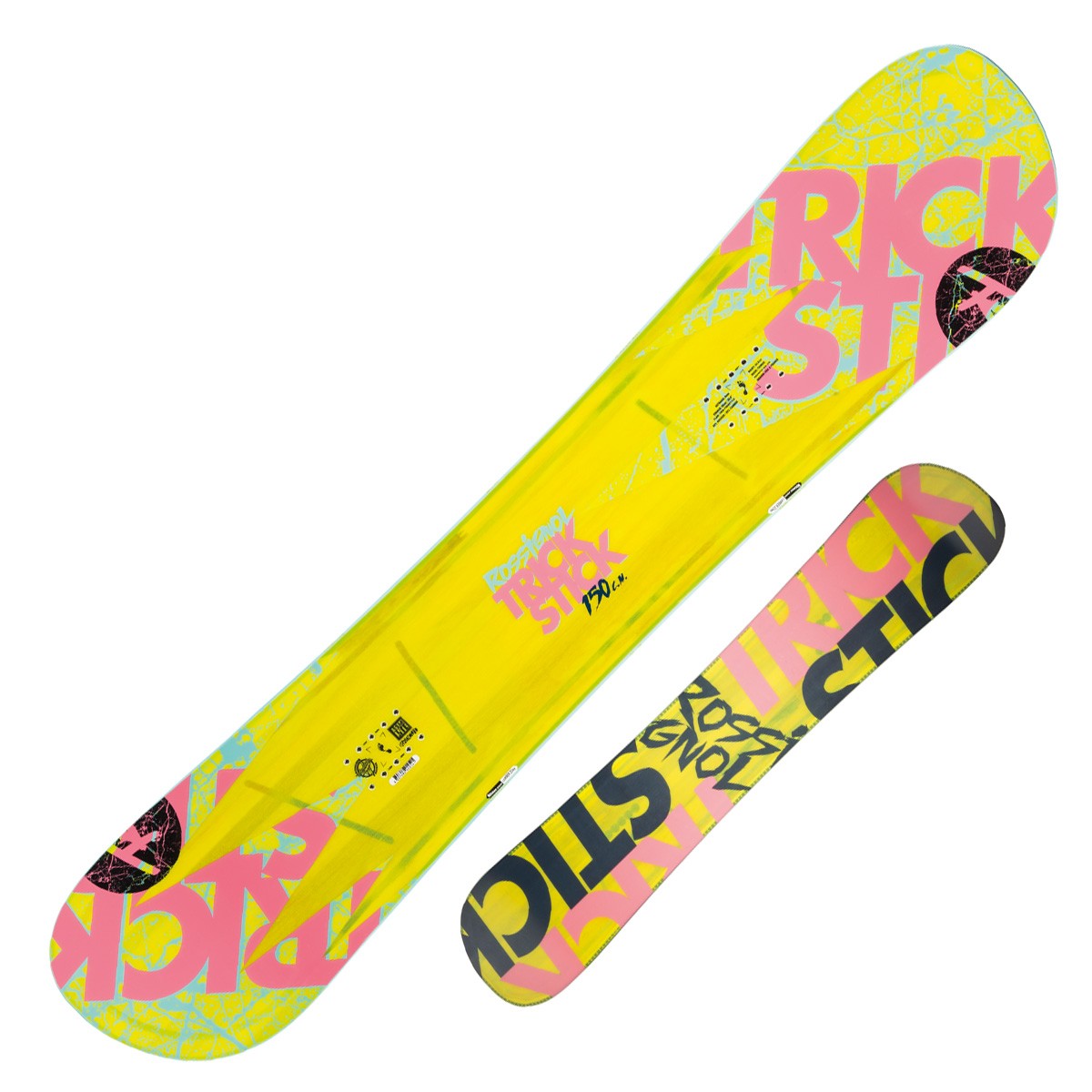 Snowboard Rossignol Trickstick Af (Asym frame) Wide (Colore: giallo-rosa, Taglia: 154)