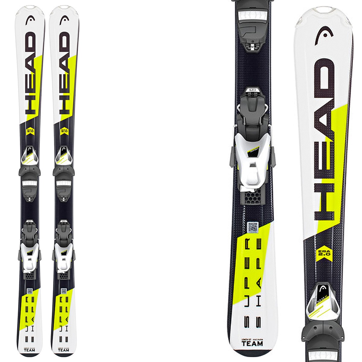 Sci Head Supershape Team + attacchi Sx 4.5 Ac Brake 74 (Colore: bianco-nero-giallo, Taglia: 97)