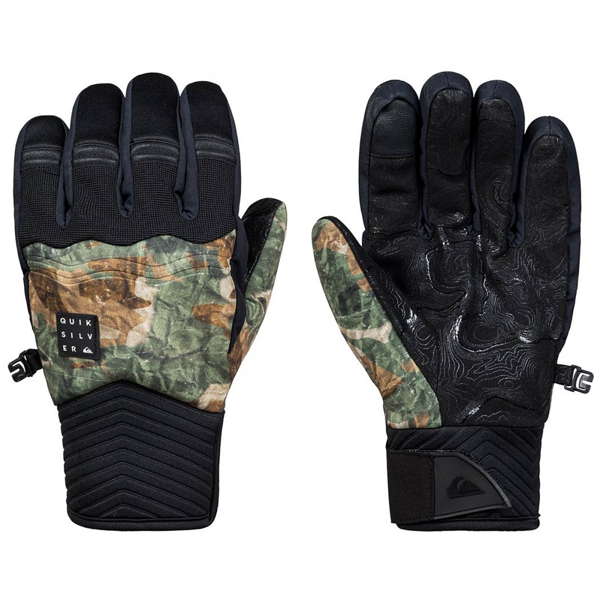 Guanti snowboard Quiksilver Method Uomo (Colore: nero-verde, Taglia: S)