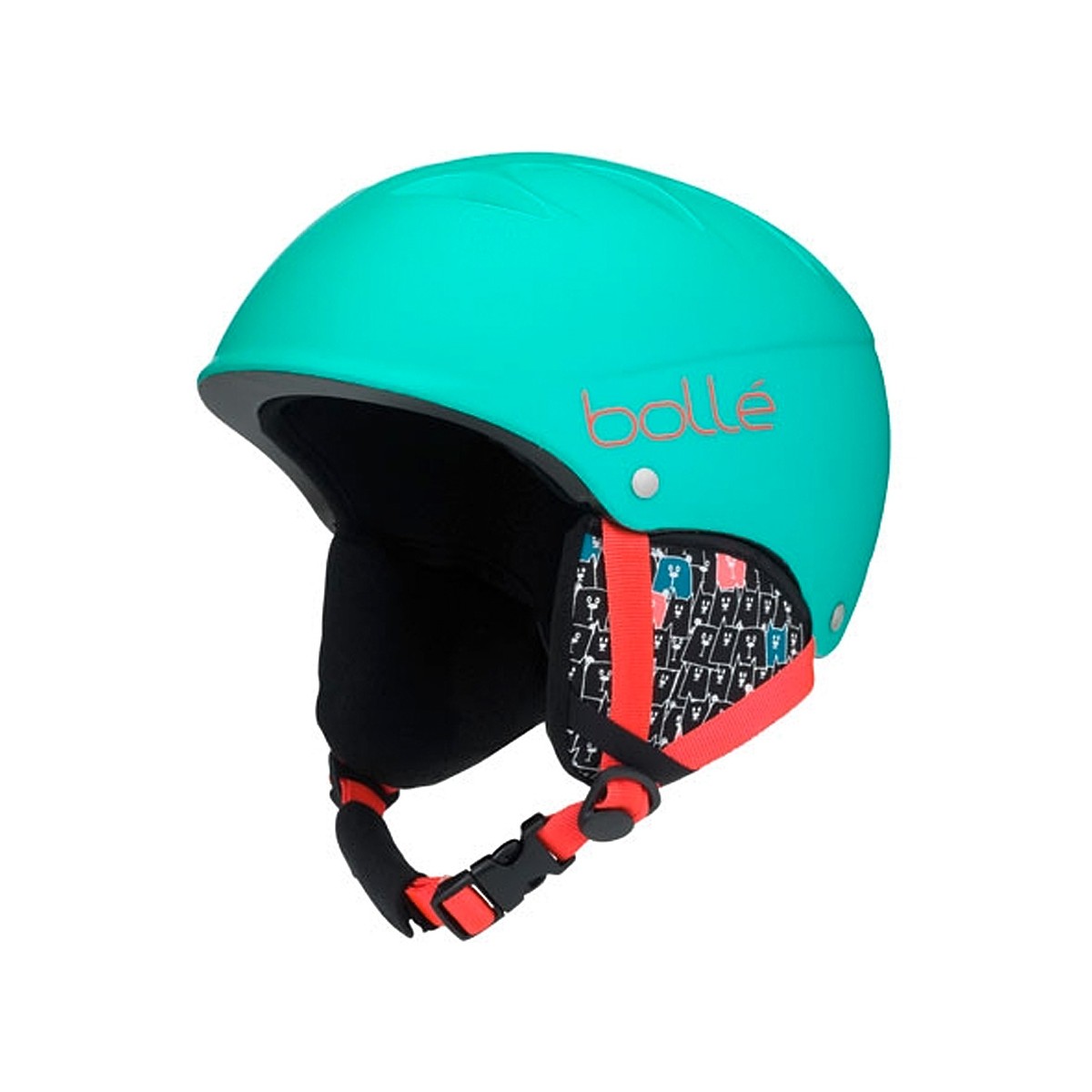 Casco sci Bollé B-Free verde (Colore: MATTE MINT ANIMALS, Taglia: 53/5)