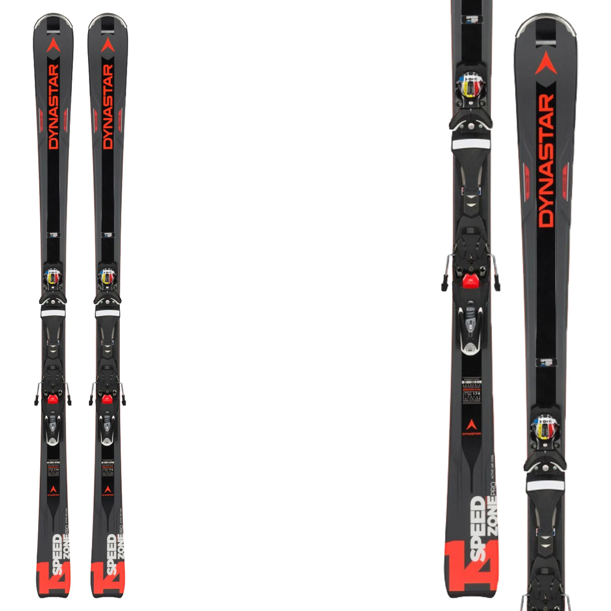 Sci Dynastar Speed Zone 14 Pro ( R22 ) + attacchi Spx 12 Rockerflex (Colore: grigio-nero, Taglia: 158)