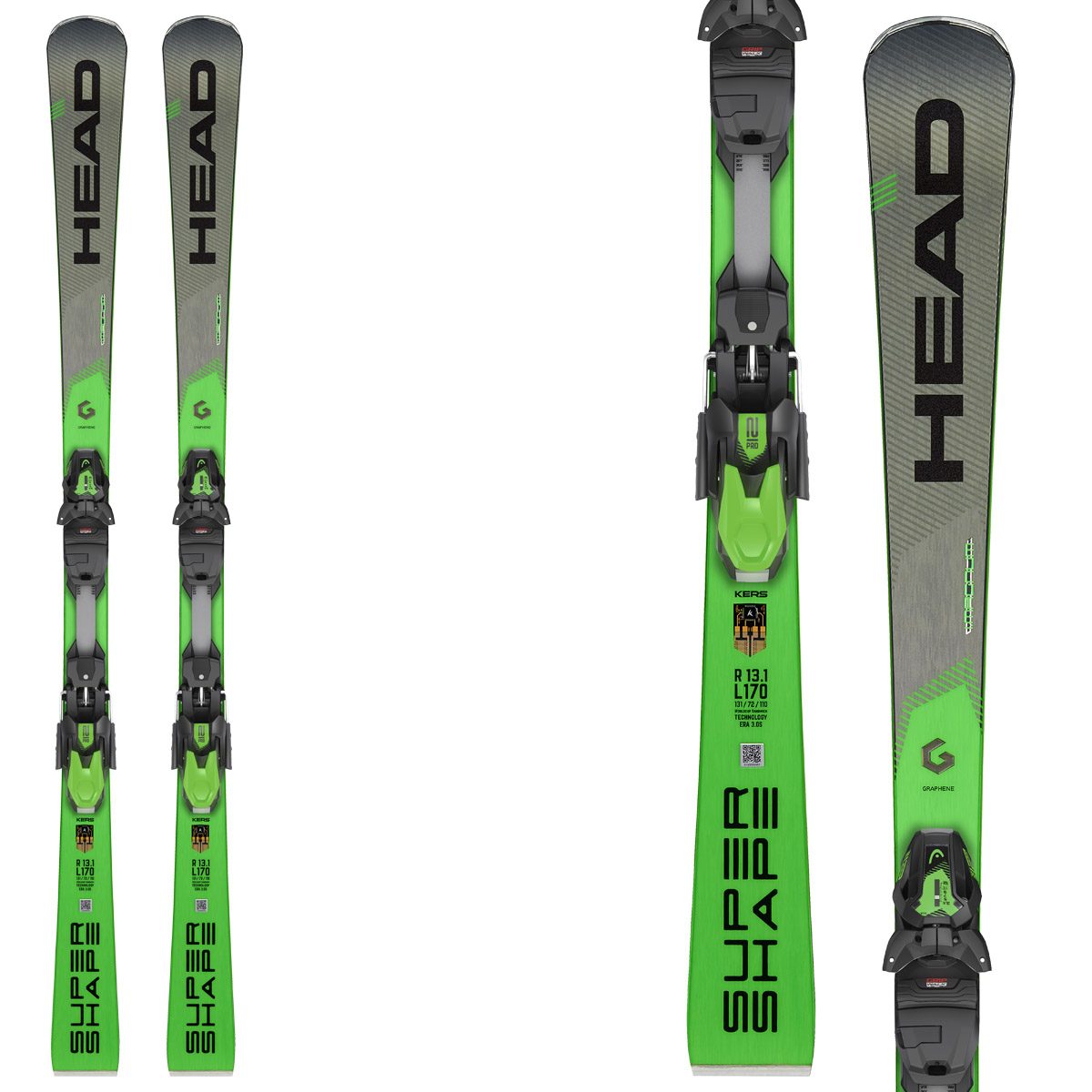Sci Head Supershape i.Magnum + attacchi Prd 12 (Colore: grigio-verde, Taglia: 177)