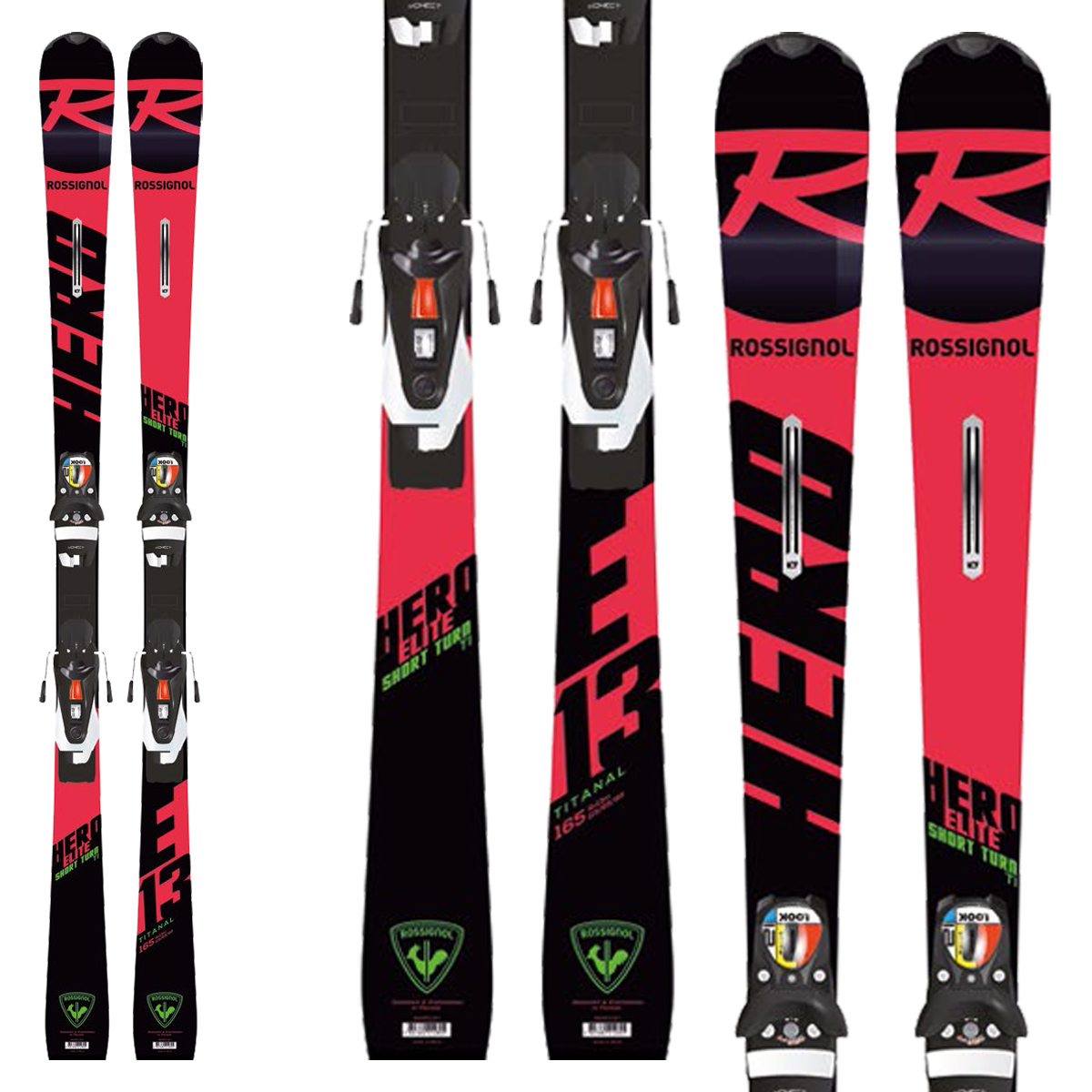 Sci Rossignol Hero Elite St Ti ( Konect ) + attacchi Spx 12 Konect (Colore: nero-rosso, Taglia: 167)