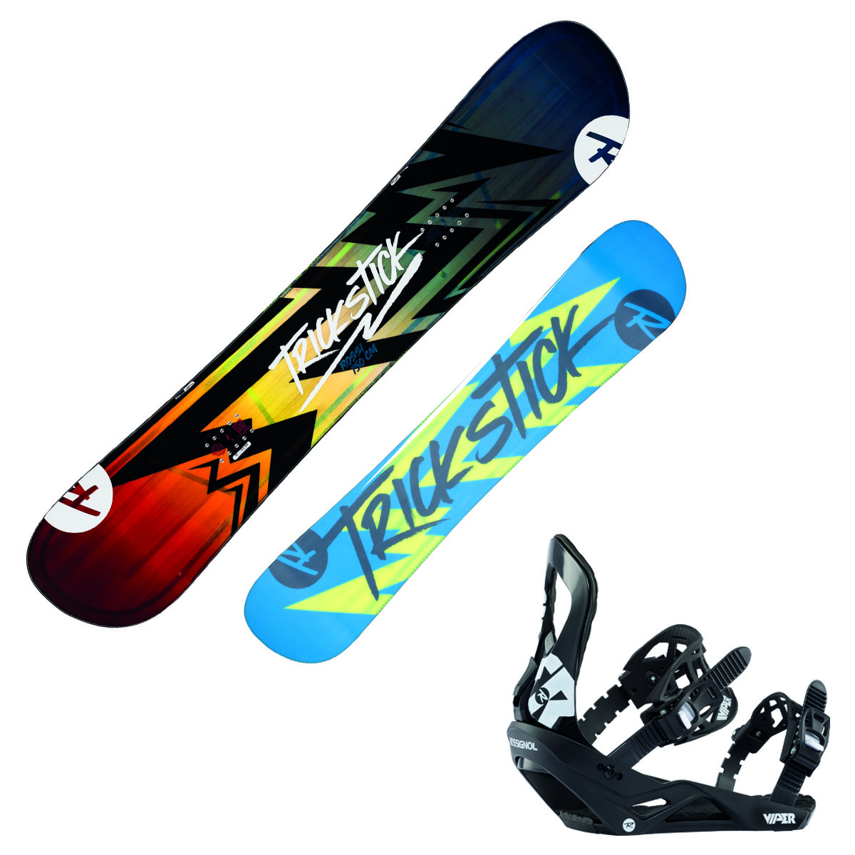 Snowboard Rossignol Trickstick Af con attacchi Viper M/L (Colore: fantasia, Taglia: 158)