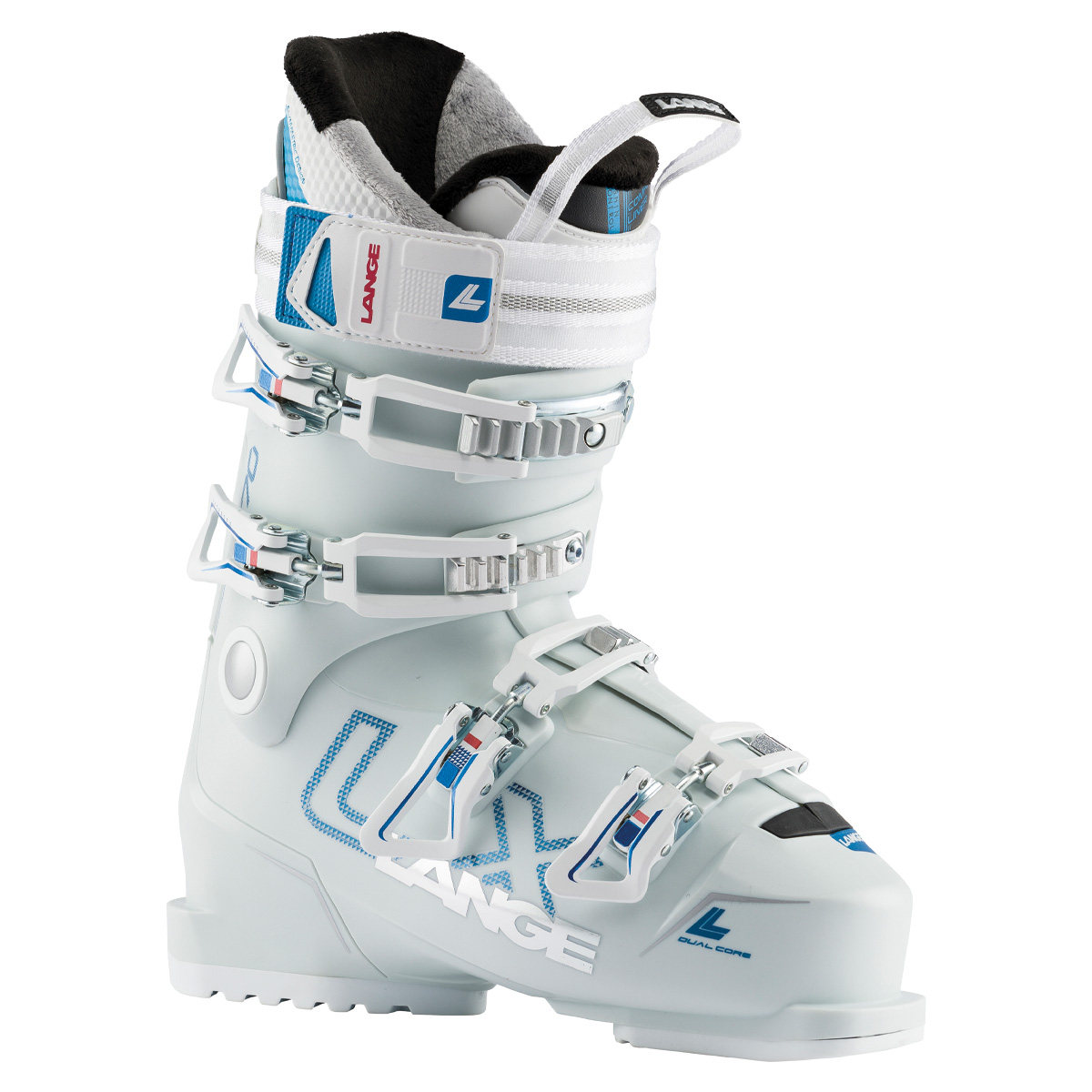 Scarponi Sci Lange LX 70 W (Colore: mineral white-met blue, Taglia: 26)