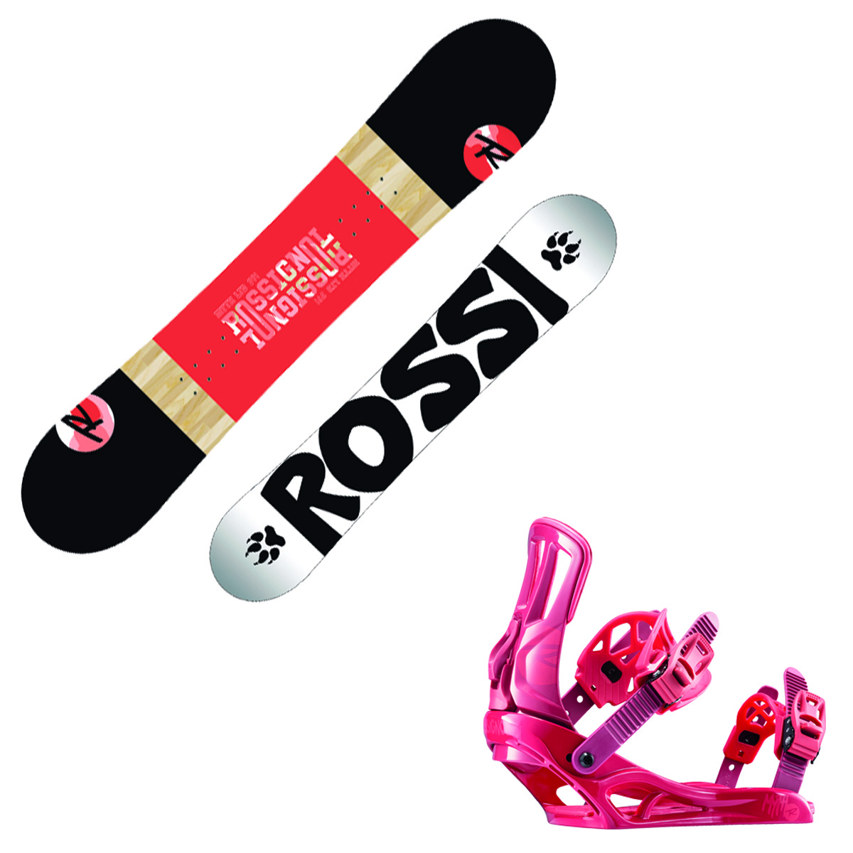 Snowboard Rossignol Myth Ltd + attacchi Myth S/M (Colore: rosso-nero, Taglia: 136)