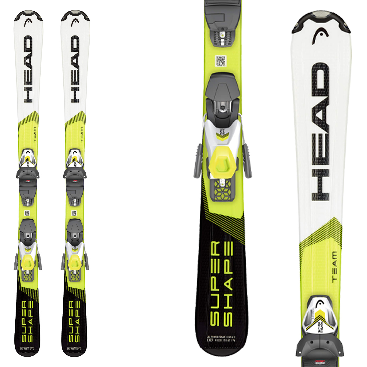 Sci Head Supershape Team SLR Pro, con attacchi SLR 7.5 GW Brake 78 (Colore: bianco-giallo, Taglia: 157)