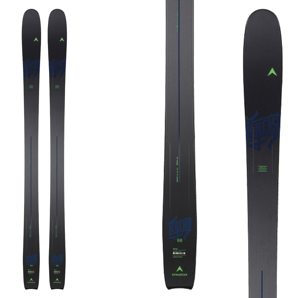 Sci Dynastar Legend 88 (Colore: nero verde, Taglia: 166)