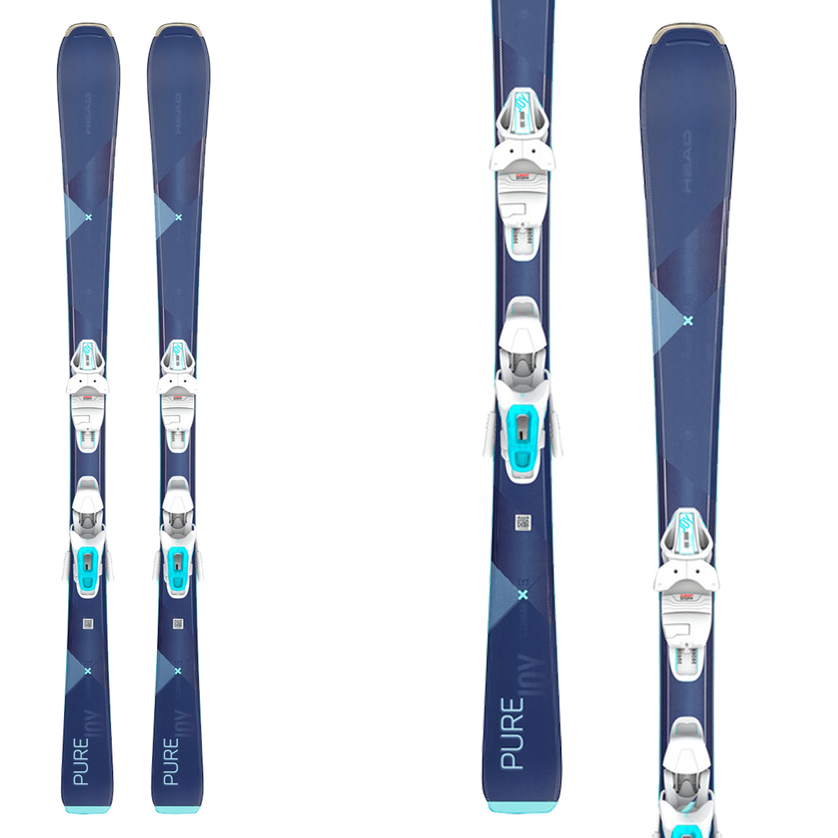 Sci Head Pure Joy con attacchi Joy 9 GW SLR Brake 78 (Colore: blu-bianco, Taglia: 163)