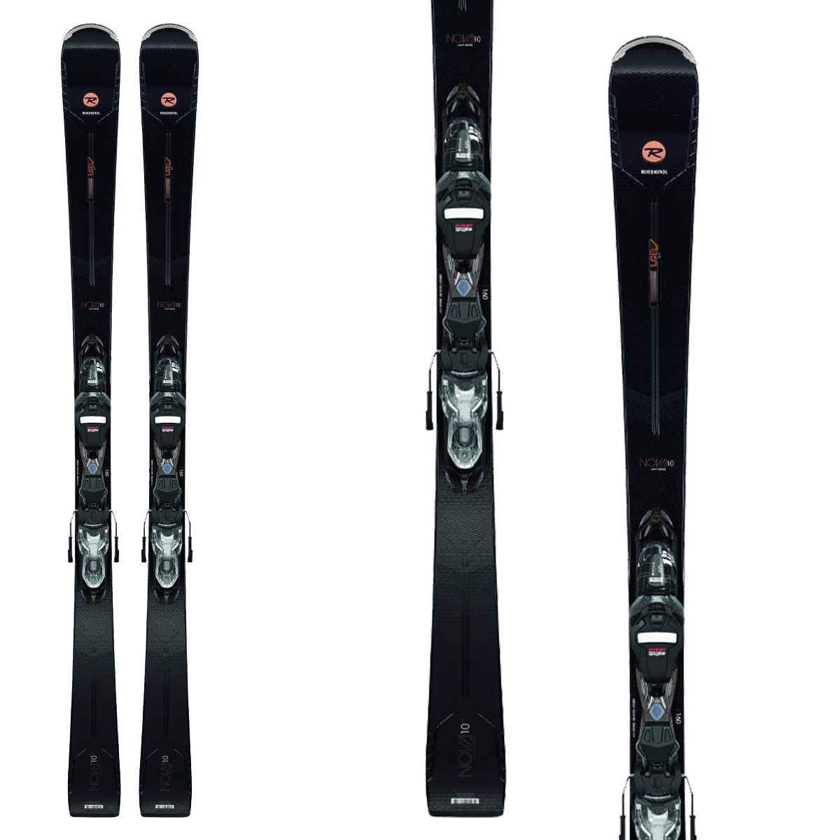 Sci Rossignol Nova 10 Ti (Colore: nero-oro, Taglia: 160)