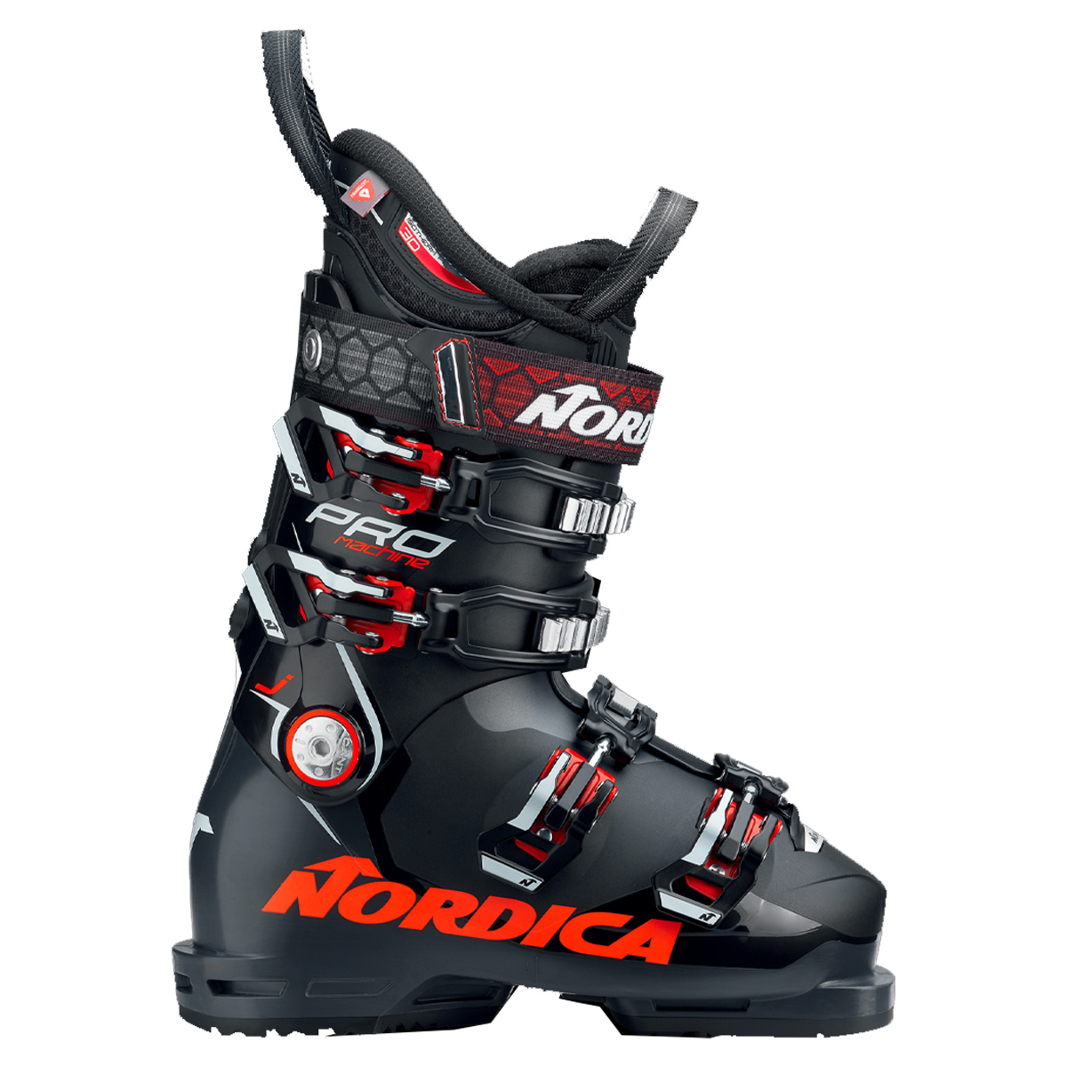 Scarponi sci Nordica Pro Machine J (90) (Colore: nero-rosso, Taglia: 23.5)