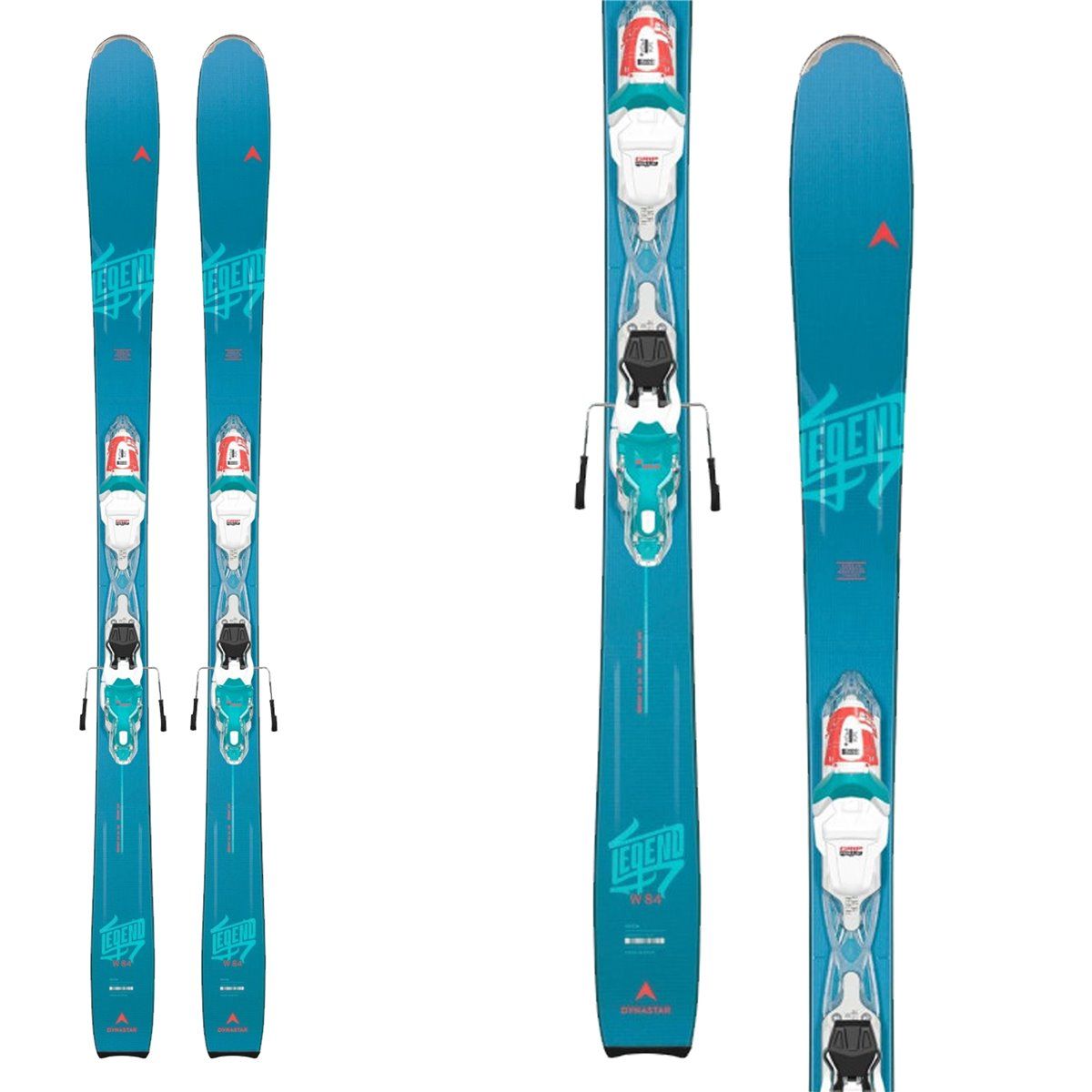 Sci Dynastar Legend W84 con Attacchi Xpress W 11 (Colore: white-turquoi, Taglia: 156)