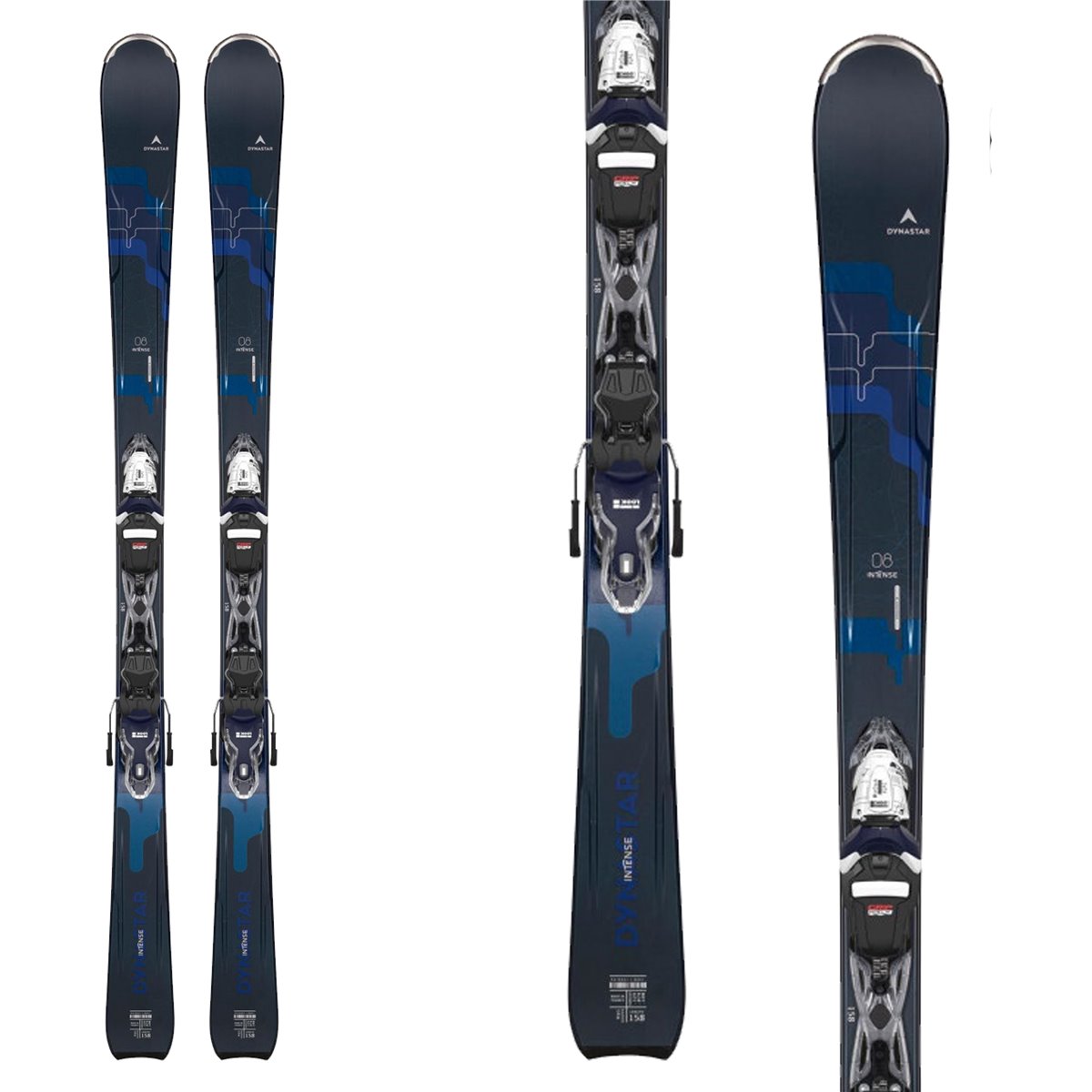 Sci Dynastar Intensive 8 ( Xpress ) + attacchi Xpress 11 Gw B83 (Colore: nero-blu scuro, Taglia: 151)