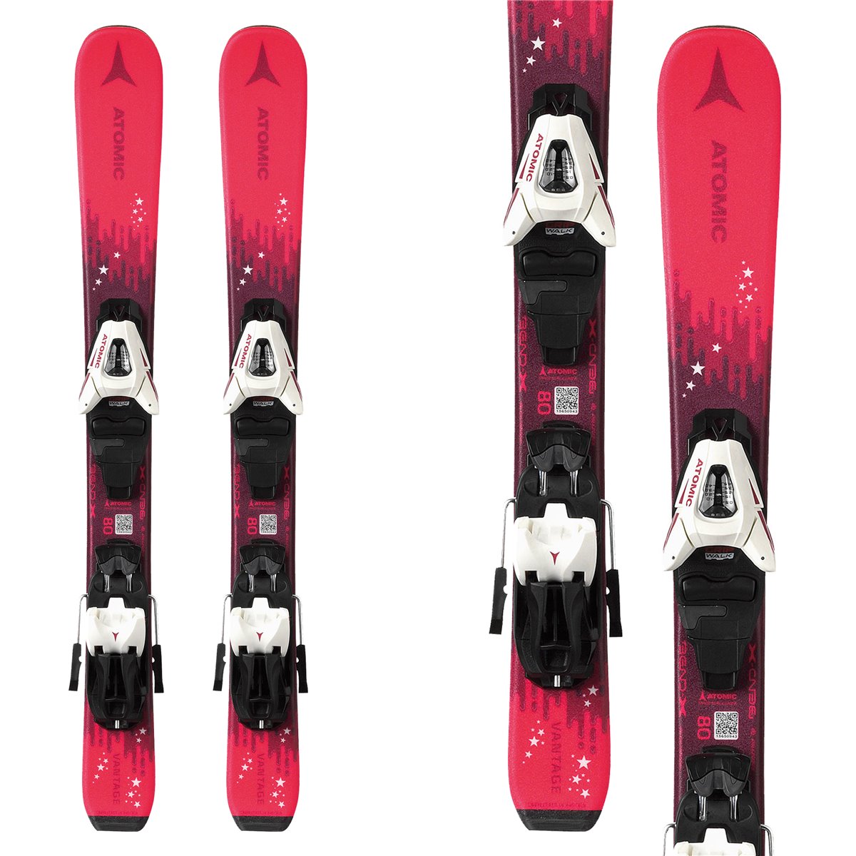 Sci Atomic Vantage Girl X 70-90 Jtxs con attacchi L C 5 GW (Colore: fucsia, Taglia: 80)