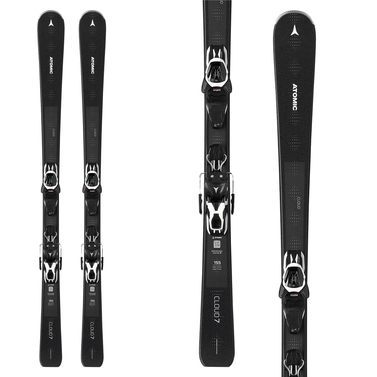 Sci Atomic Cloud 7 Ezy2 con attacchi E L 10 GW (Colore: nero, Taglia: 162)