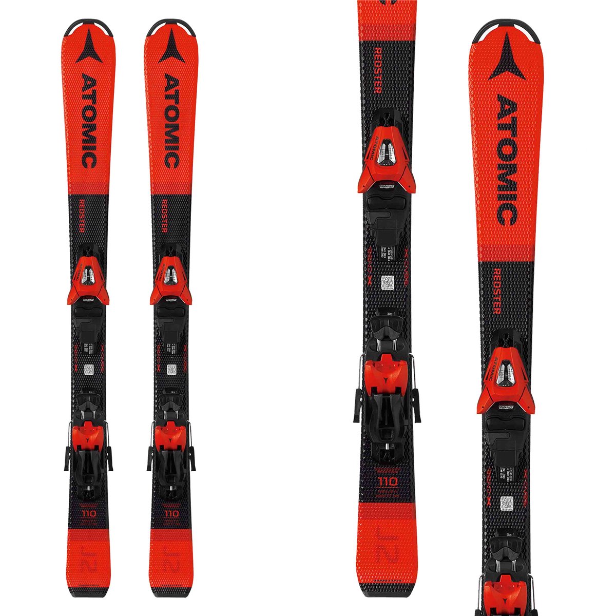 Sci Atomic Redster J2 100-120 con attacchi L C 5 GW (Colore: rosso-nero, Taglia: 100)