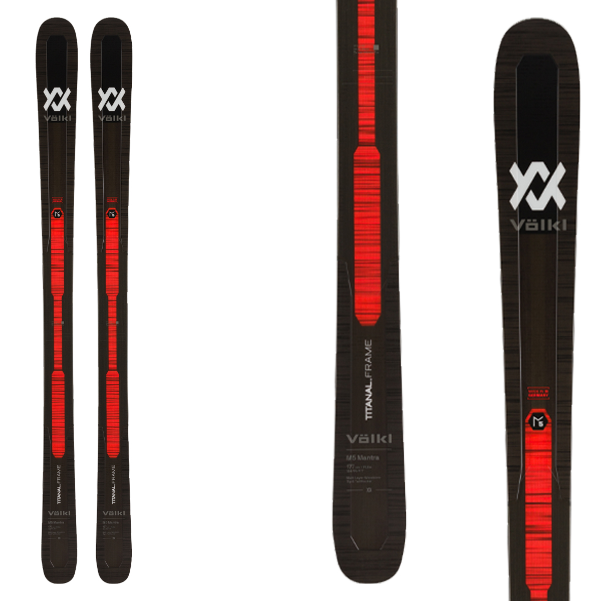 Sci Volkl Mantra M5 (Colore: nero-rosso, Taglia: 170)