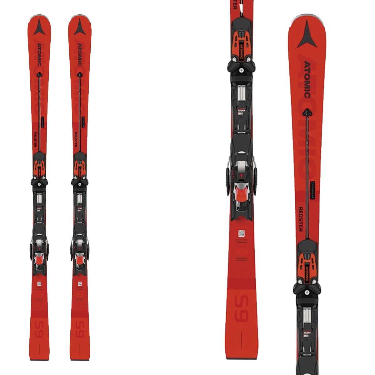 Sci Atomic Redster S9 con attacchi X 12 TL (Colore: rosso, Taglia: 165)