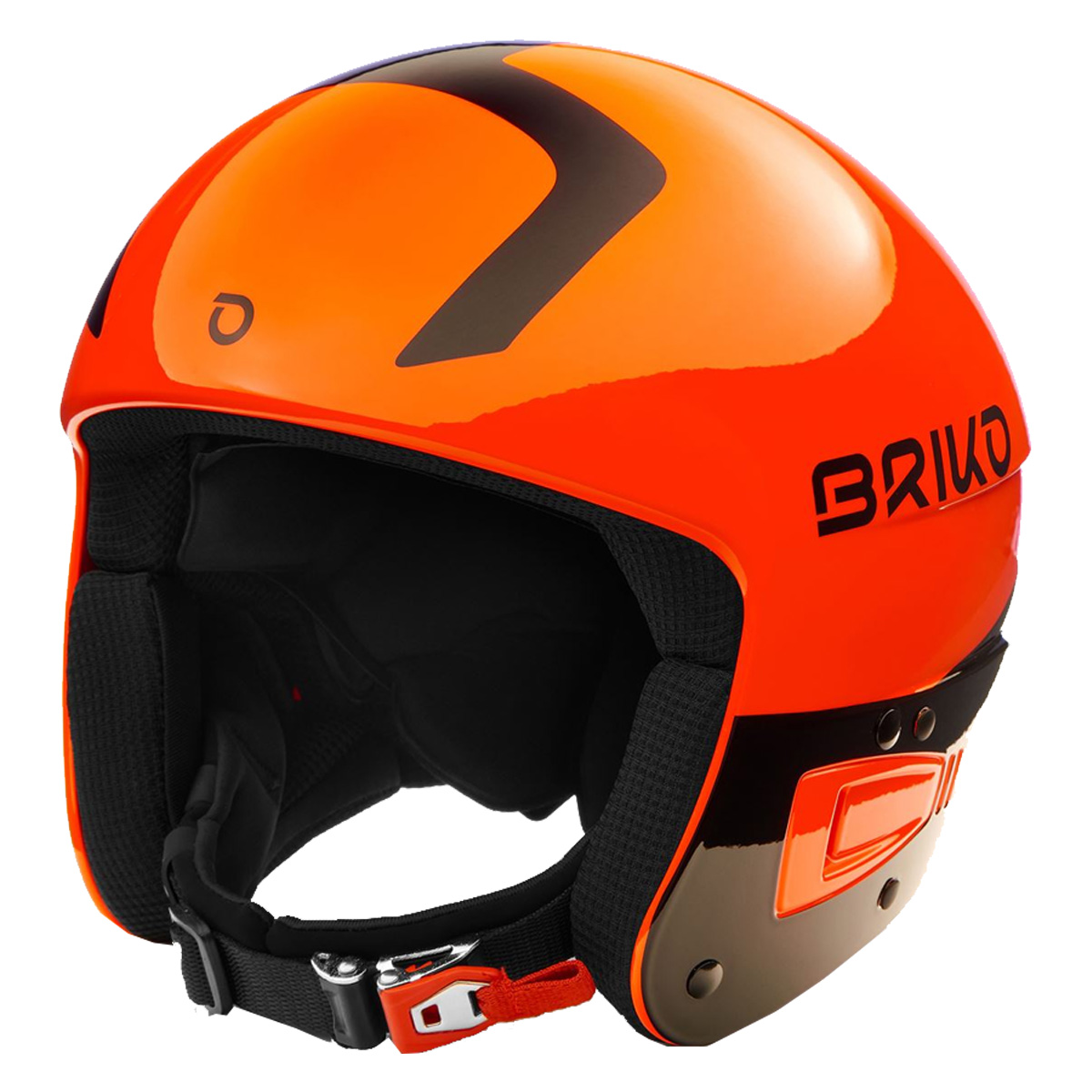 Casco sci Briko Vulcano Fis 6.8 (Colore: shiny orange fluo black, Taglia: S/M)