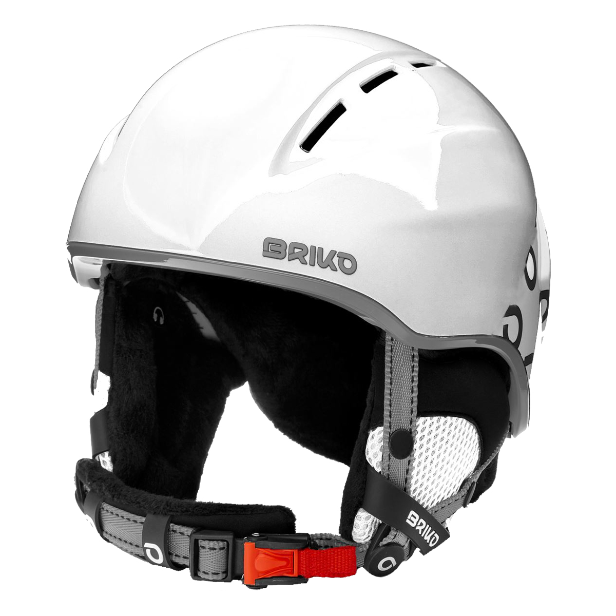 Casco Sci Briko Kodiakino junior (Colore: SHINY WHITE SILVER, Taglia: XS)