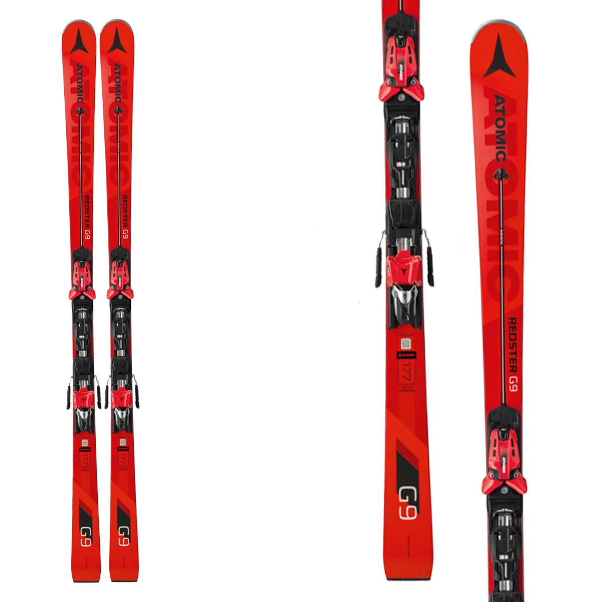 Sci Atomic G9 + attacchi X14TL (Colore: rosso, Taglia: 177)
