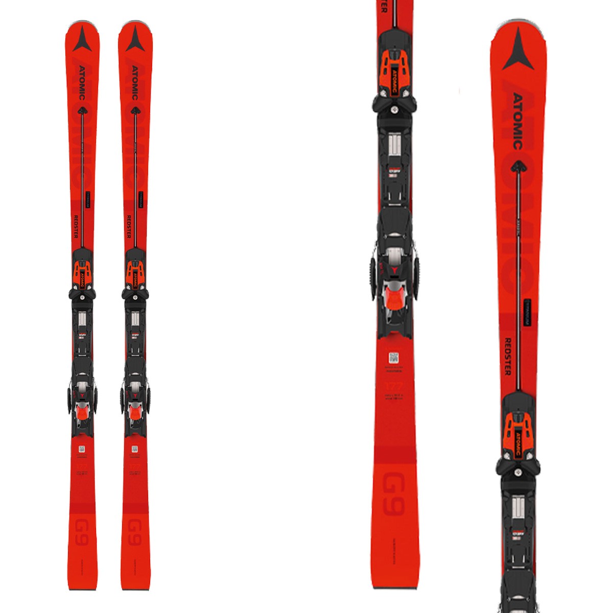 Sci Atomic Redster G9 Afi con attacchi X 12 TL GW (Colore: rosso, Taglia: 183)