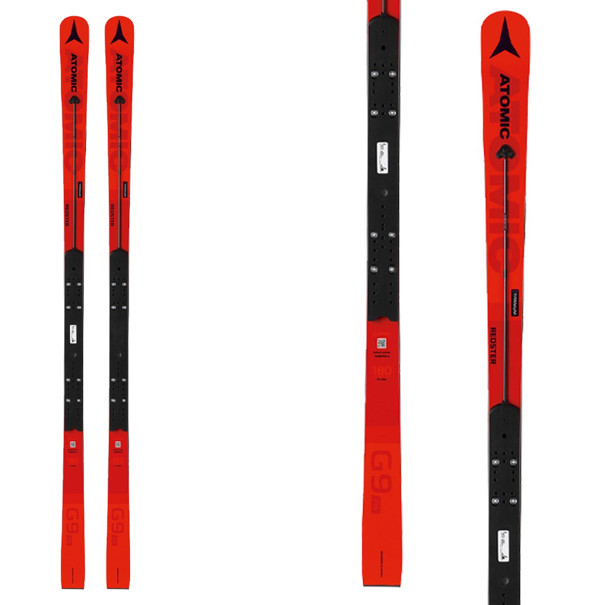 Sci Atomic Redster G9 FIS Red con attacchi X16 Mod (Colore: rosso, Taglia: 173)